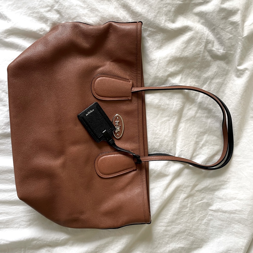 Coach Tote Leather Brown, Good Condition!